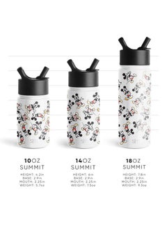 Simple Modern Simple Modern Disney Minnie Mouse Kids Water Bottle with Straw Lid | Reusable Insulated Stainless Steel Cup for Girls, School | Summit Collection | 14oz, Minnie Mouse Retro  - Image 4