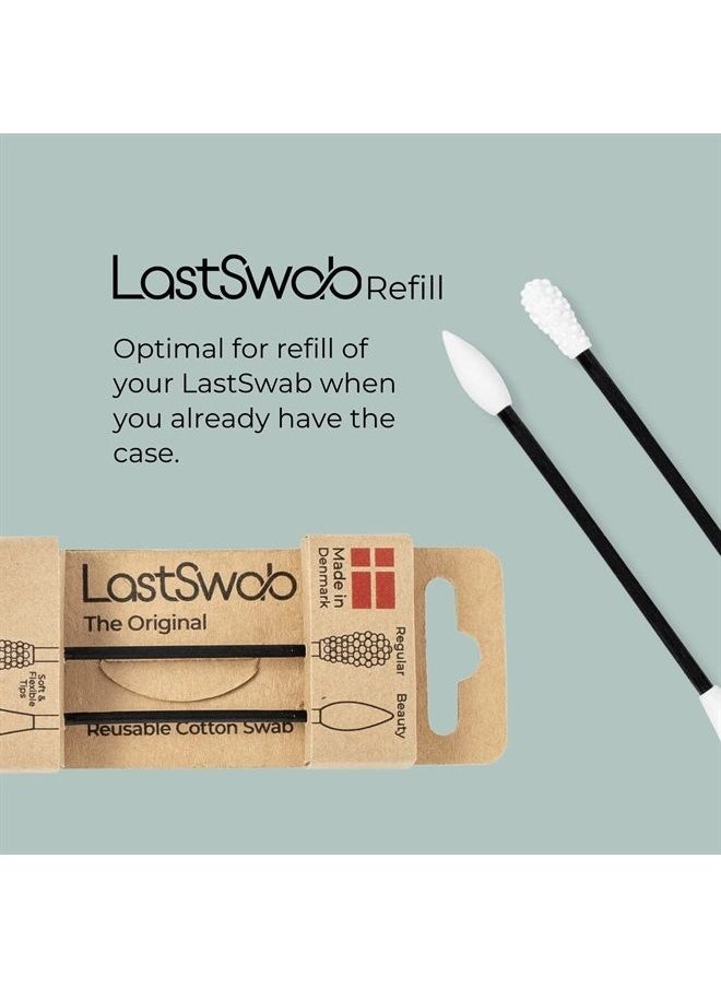 LastSwab - Reusable Qtips 2X - Cotton Swabs for Ears Wax Removal and Pointed Q Tips for Makeup Removal in Green LastSwab® - Image 1
