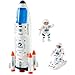Wbzle Rocket Ship Space Shuttle Astronaut Space Adventure ToysScience Educational Rocket Toys for Kids 35 LightsMusicSpray - Image 2