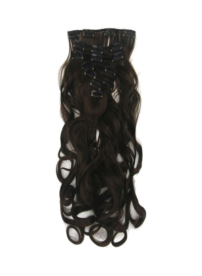 NIBEMINENT 7-Piece Weavy Human Hair Extension Black