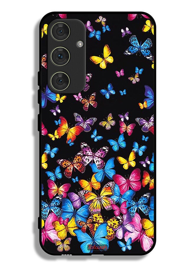 Tolwak Samsung Galaxy A54 5G Protective Case Cover Colorful Butterflies - Image 1