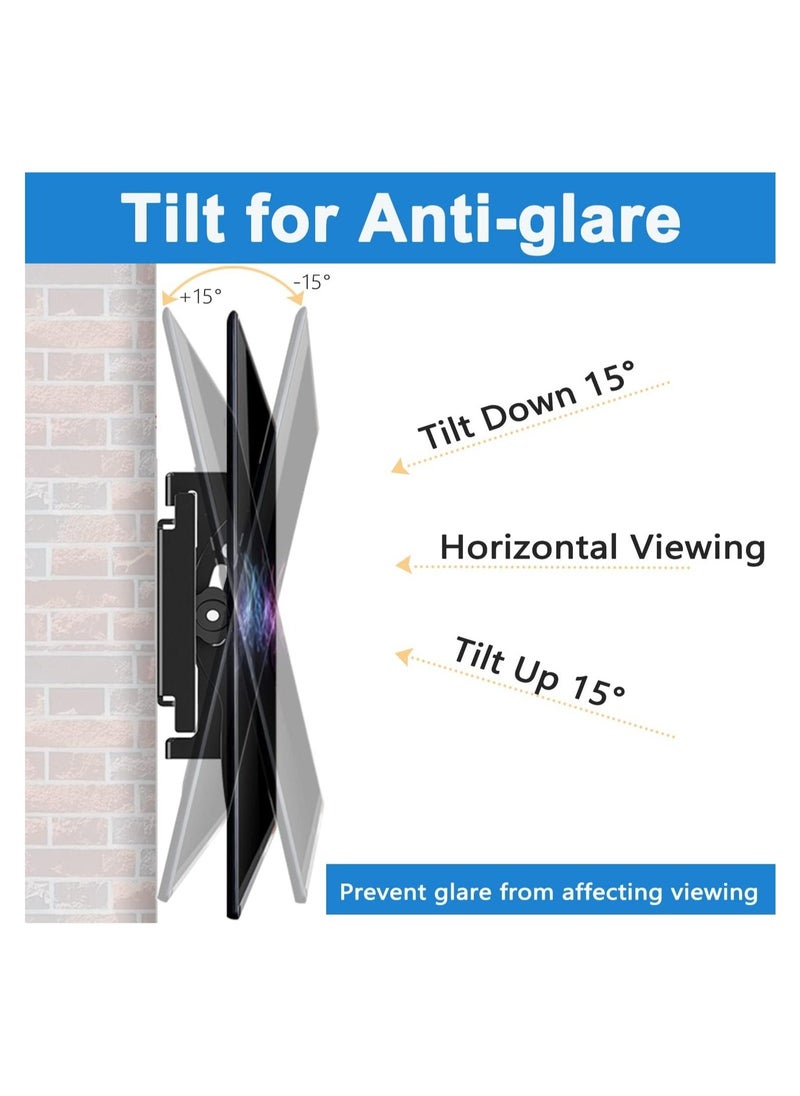 Generic Heavy-Duty TV Wall Mount Bracket - Fits 42-80 Inch Flat & Curved Screens, VESA up to 750x500mm, Supports 220 lbs, Compatible with 16", 18", 24" Studs  - Image 2