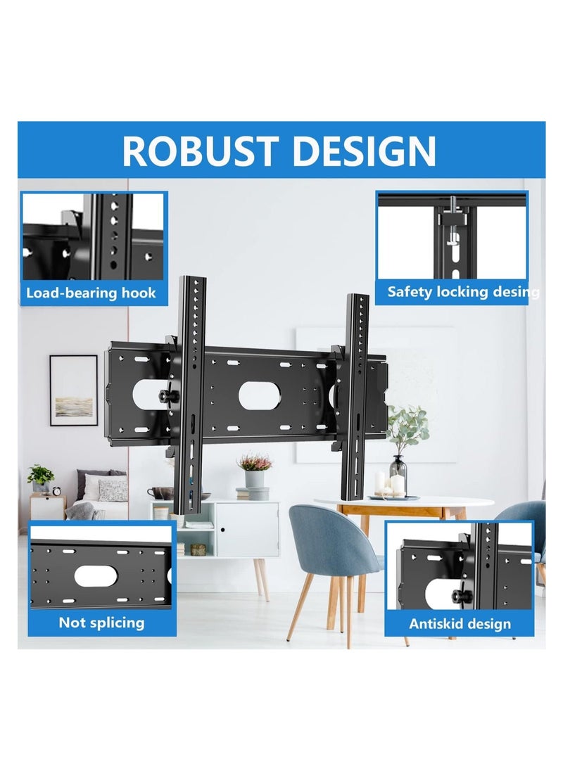 Generic Heavy-Duty TV Wall Mount Bracket - Fits 42-80 Inch Flat & Curved Screens, VESA up to 750x500mm, Supports 220 lbs, Compatible with 16", 18", 24" Studs  - Image 5
