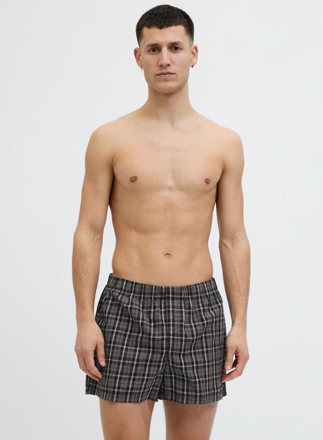 JACK & JONES Pack of 3 - Plaid Cotton Boxers - Image 5