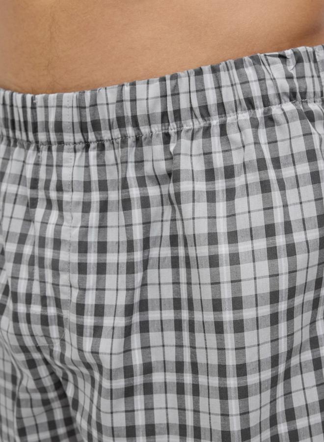 JACK & JONES Pack of 3 - Plaid Cotton Boxers - Image 3