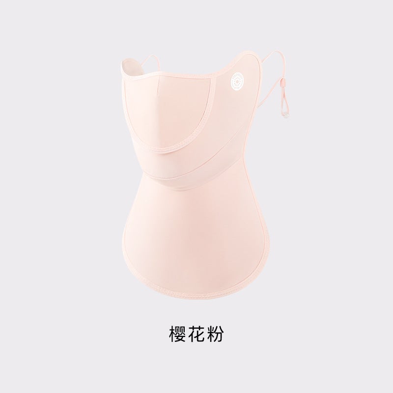 Generic Summer Ice Silk Sunscreen Mask Breathable Moisturizing Earloop [flip] crystal blue - Image 2