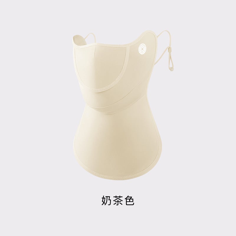 Generic Summer Ice Silk Sunscreen Mask Breathable Moisturizing Earloop [flip] crystal blue - Image 3