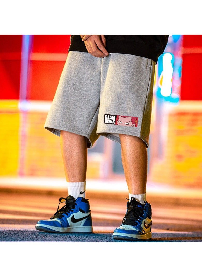 KUYING New Slam Dunk Master Printed Loose Five Point Casual Pants  - Image 1