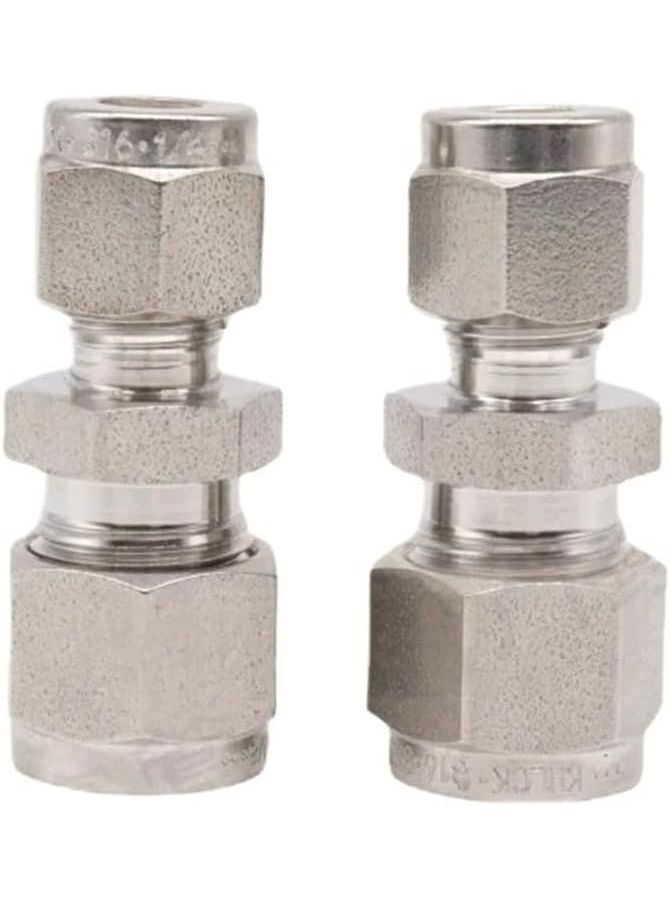 1l16 Inch Tube Compression Union Equal Reducer SUS316L Stainless Steel Pipe Fitting - Image 1