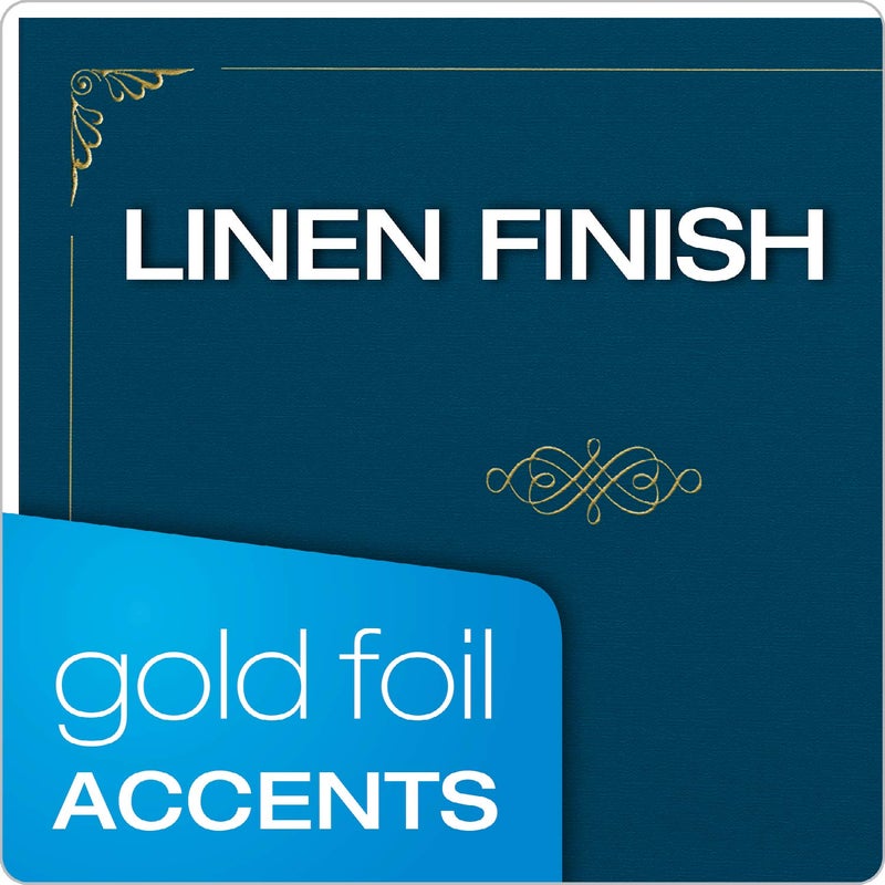 Oxford Certificate Holders, Diploma Covers for Letter Size 8.5x11 Certificates, Cardstock, Dark Blue, Letter Size, 25 per Pack (299235) - Image 3