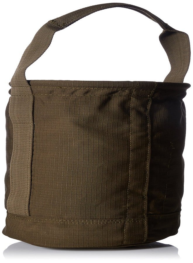 Graintex Canvas Utility Bucket 9.5"x14", Round Tool Bucket, Reinforced Base & Carry Handle, Ripstop Canvas, Ideal Multi-Purpose Bag for Jobsite, Gardening, Home Use, Tool Storage (Hunter Green) - Image 2