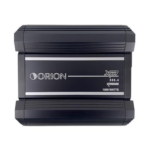 Orion XTR Series XTR500.4 High Power Class A/B 4-Channel Amplifier - 500W RMS, 2/4 Ohm Stable, High/Low Pass Crossover, Bass Boost Control, MOSFET Power Supply, Bass Knob Included, Made in Korea - Image 2