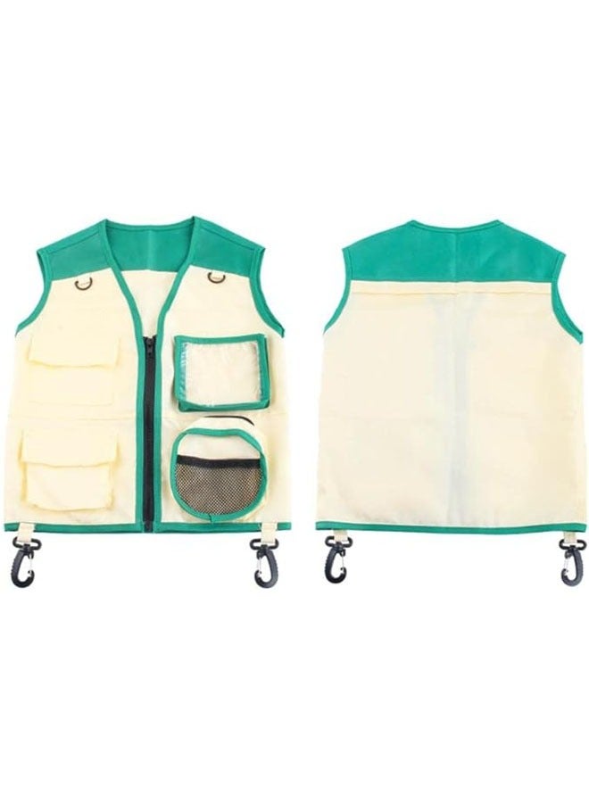 general Outdoor Explorer Sets for Kids, Vest & Hat Sets, Explorer Kits, Insect Explorer Cosplay Role Play, Zookeeper Park Ranger - Image 3