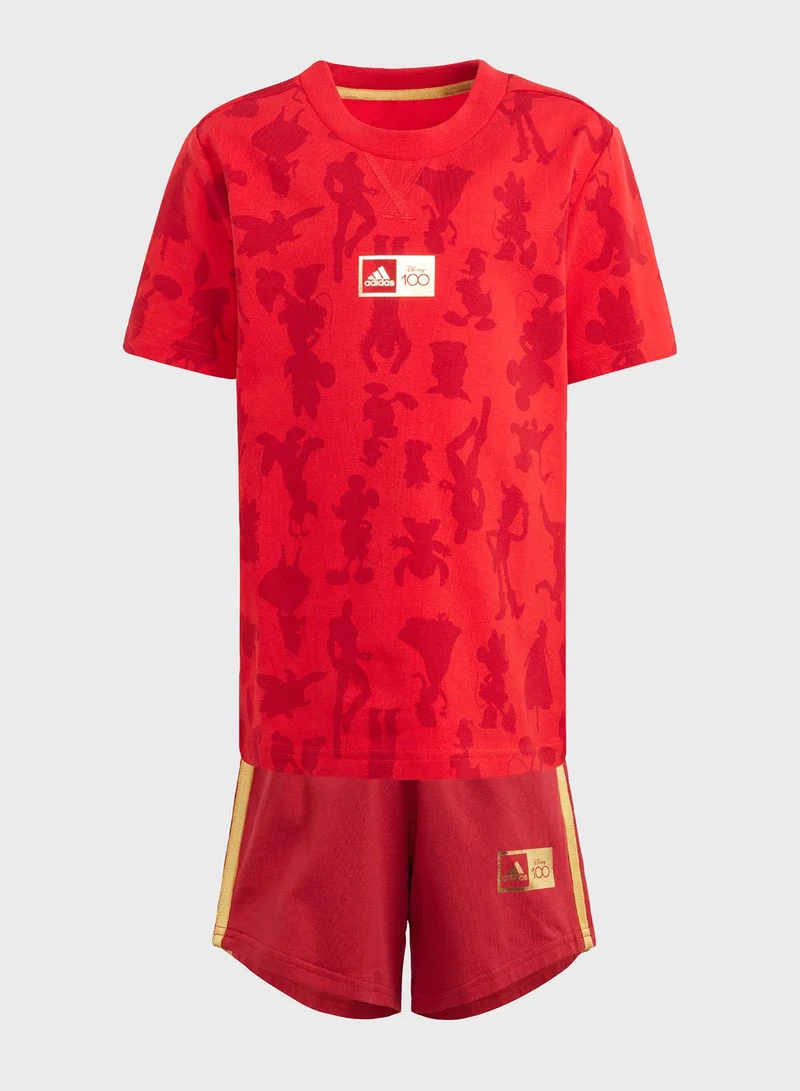 adidas طقم ديزني 100 للأطفال الصغار