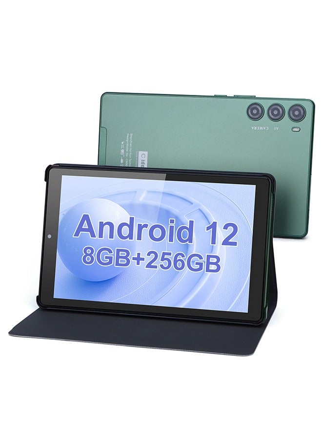 9 Inches Android 12 Tablets WiFi  256Gb Rom, 1280 * 800 IPS Touch Screen, 8000mAh Battery Working Gaming Green