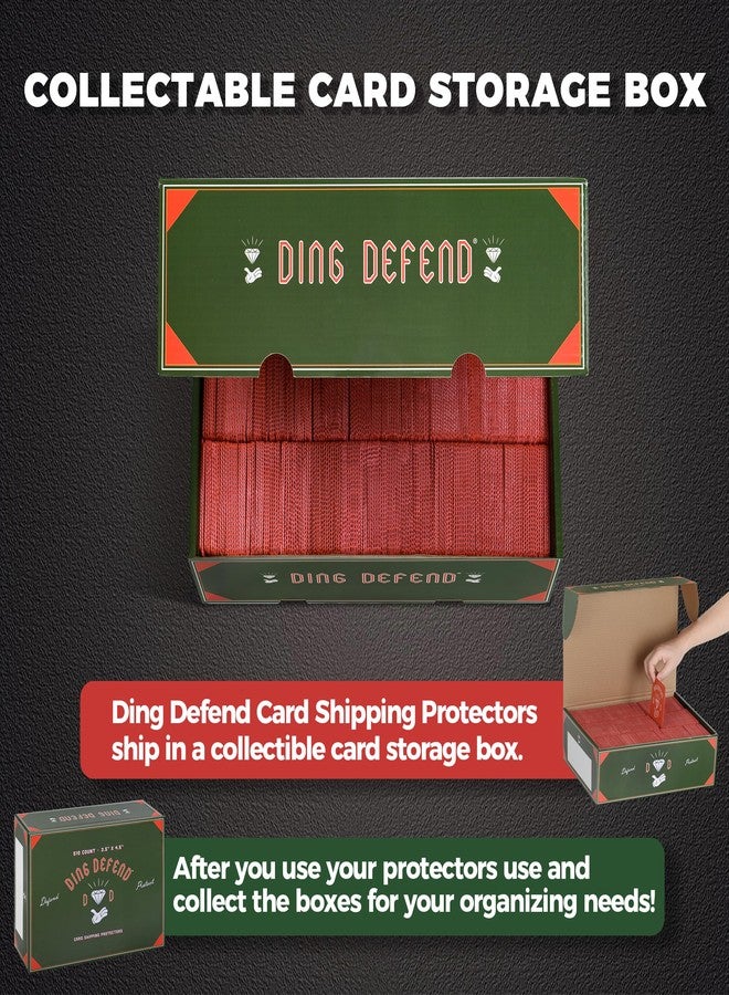 Storage Standard Ding Defend 510 Pack Trading Card Mailing Protectors - Hard Plastic Slab - Diamond Hands Card Guard Packaging Pads for Collectibles, Shipping & Hobby Supplies - 3.5 x 4.5 Inches - Image 3