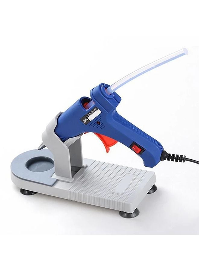 Hot Melt Glue Gun Holder Stand Sturdy Plastic Base Square Mouth Workspace Organization - Image 2