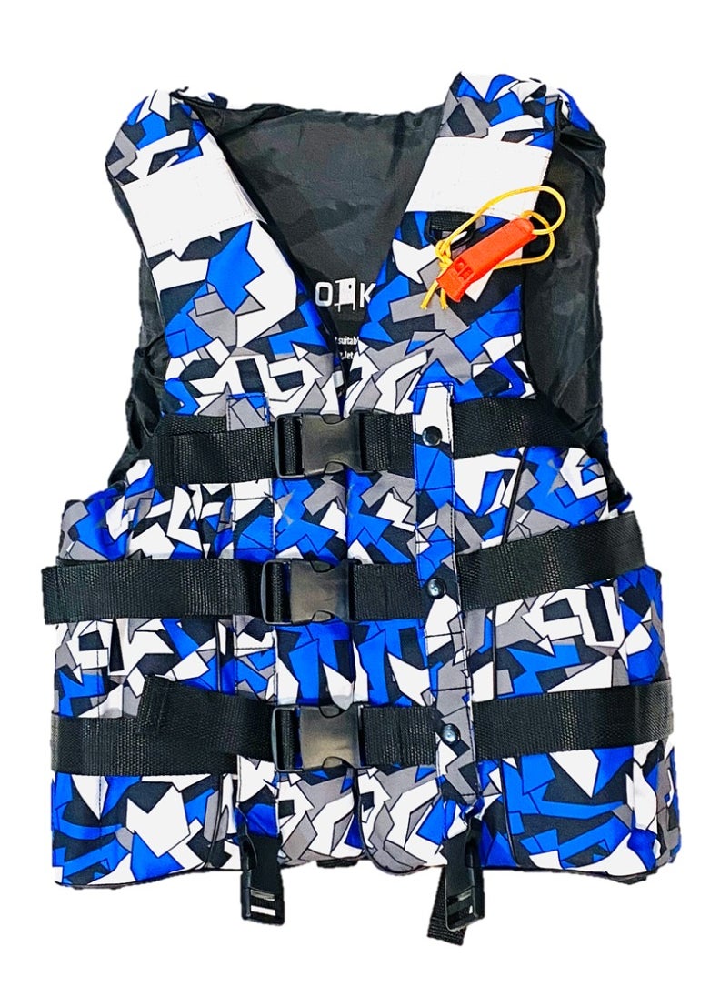 oakura - J04 Life Jacket Premium Buoyancy Vest For Adults And Kids Adjustable Fit, Available In 3 Different Mesmerizing Colors And 5 Different Sizes - Image 1