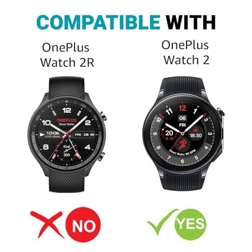 TELTREK Screen Protector Screenguard Compatible With OnePlus Watch 2 Smartwatch, Edge to Edge Hydrogel TPU Screen Guard not a Tempered Glass (Pack of 3) - Image 2