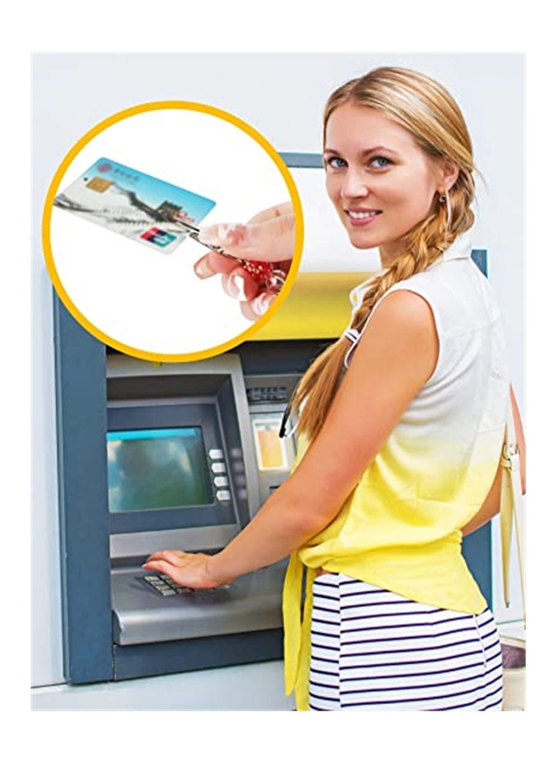 SYOSI - Credit Card Puller, 4 Pieces Debit Bank Card Grabber, Beaded ATM Card Clip Keychain Card Grabber for Long Nails - Image 1