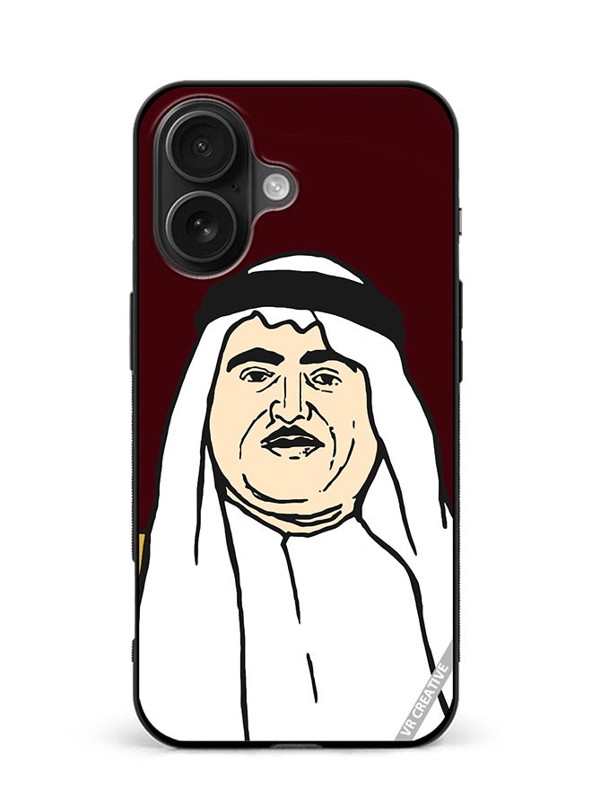 VR CREATIVE Protective Case Cover For Apple iPhone 16 Plus Sheikh Khalid Bin Mohammed Al Qasimi Design Multicolour