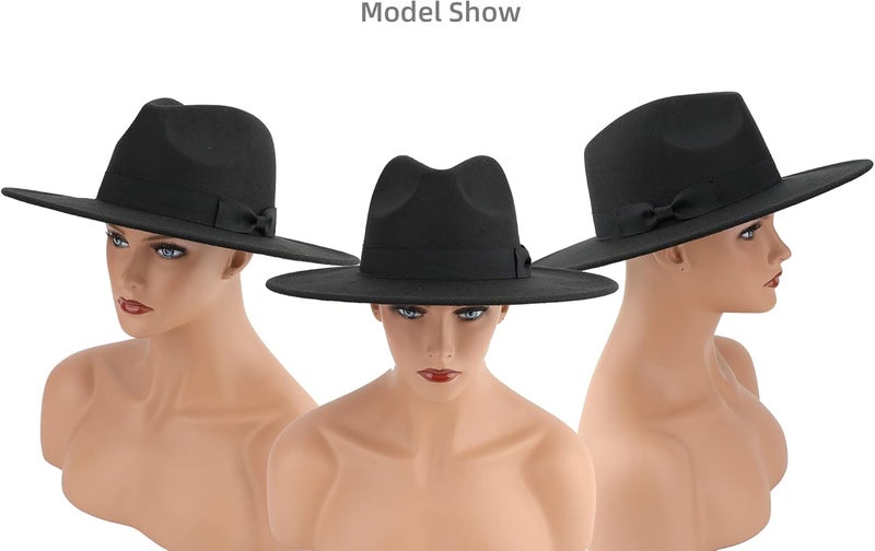 Pro Celia Big Wide Brim Women Fedora Hat - Image 5