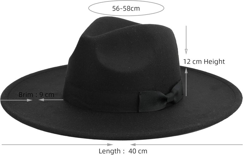 Pro Celia Big Wide Brim Women Fedora Hat - Image 2