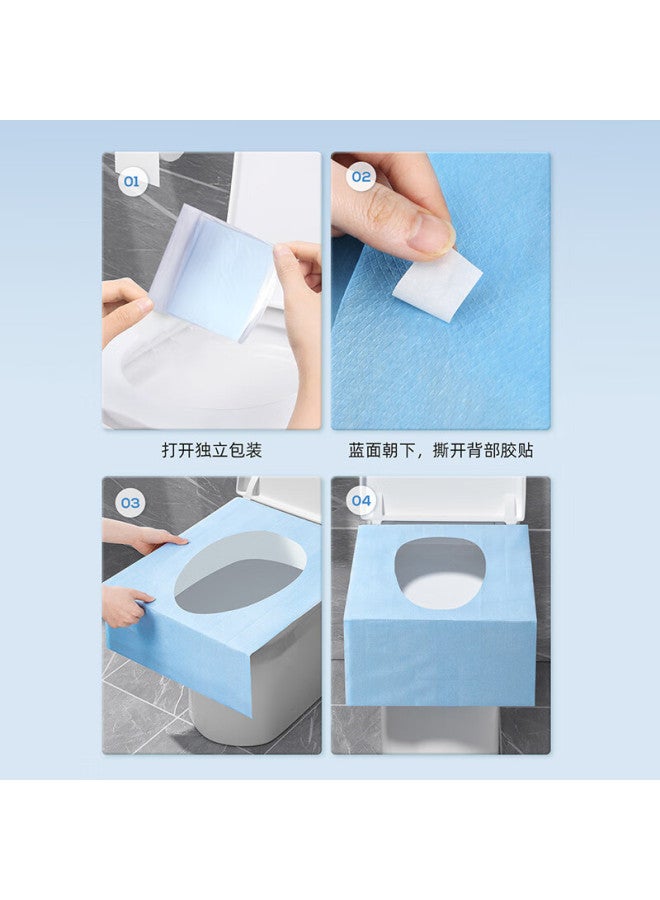 Nolansend Disposable Toilet Seat Covers, 60 Pieces, Double-layer Full Coverage Extended Maternity Toilet Seat Covers, Hotel Supplies, Travel Essentials - Image 4