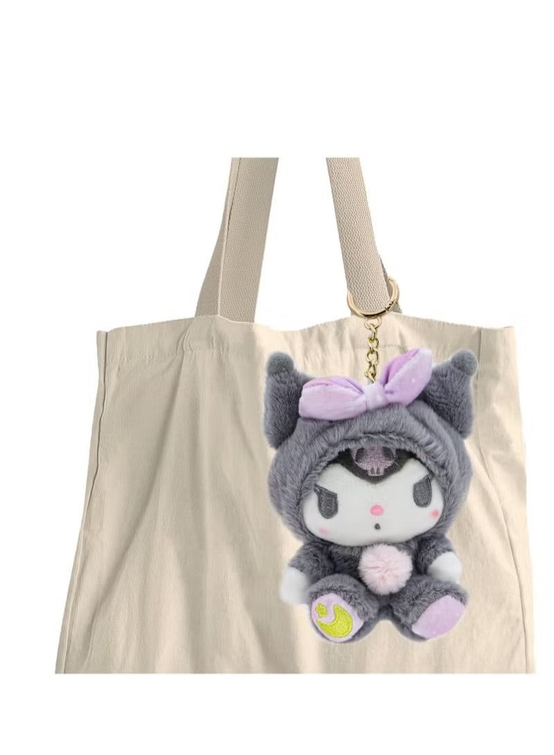 5in Plush Keychain,Cute Sanrio Plush Keychain Stuffed Animal Toys Anime Pendant Doll Accessories, - Image 2