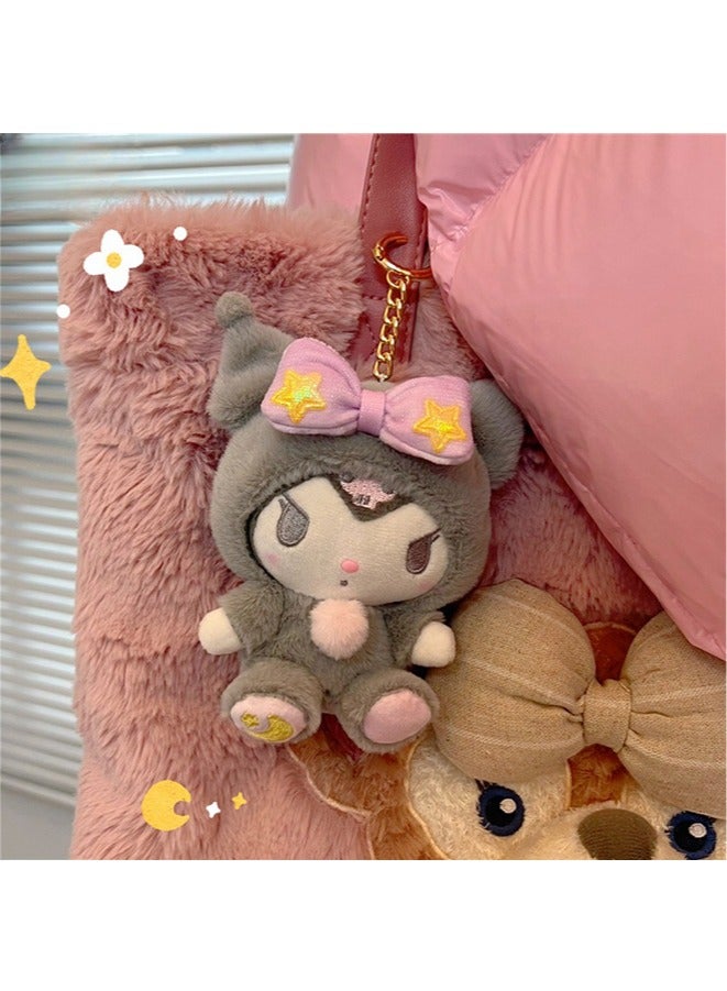 5in Plush Keychain,Cute Sanrio Plush Keychain Stuffed Animal Toys Anime Pendant Doll Accessories, - Image 3
