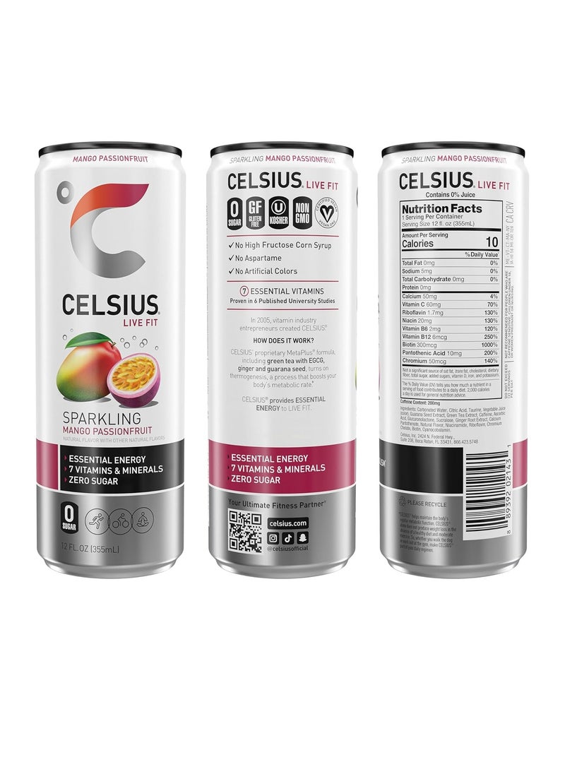 Celsius Fitness Drink 12oz 12/Case Mango Passion Fruit - pzsku/ZBD86A2085260279441D2Z/45/_/1701889701/bbed7a15-6f87-4b01-806b-056c3fdb46fc