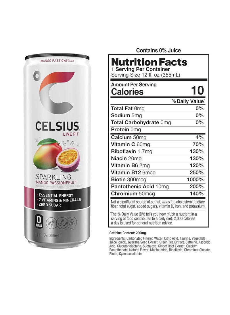 Celsius Fitness Drink 12oz 12/Case Mango Passion Fruit - pzsku/ZBD86A2085260279441D2Z/45/_/1701889711/eef21b1c-0bd0-4377-883e-091237a0340f