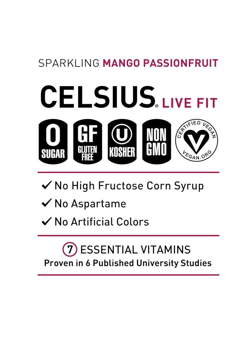 Celsius Fitness Drink 12oz 12/Case Mango Passion Fruit - pzsku/ZBD86A2085260279441D2Z/45/_/1701889721/3dd3d53b-6b5e-4077-8d75-6cc8f2819b76