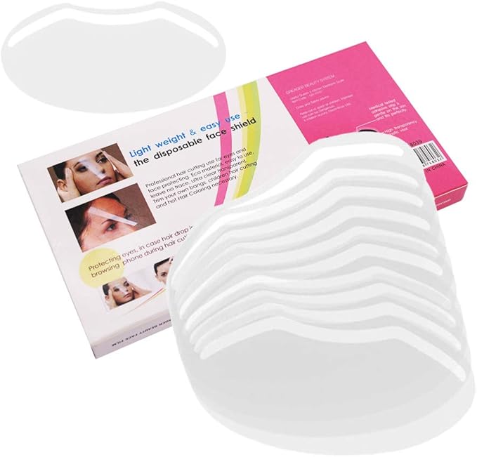 LWBTOSEE Disposable Plastic Eye Shieldfor Microblading Permanent MakeupEyelash Extensions Eyes Cataract Surgery Eyelid Blepharoplasty Aftercare50pcspack - Image 1