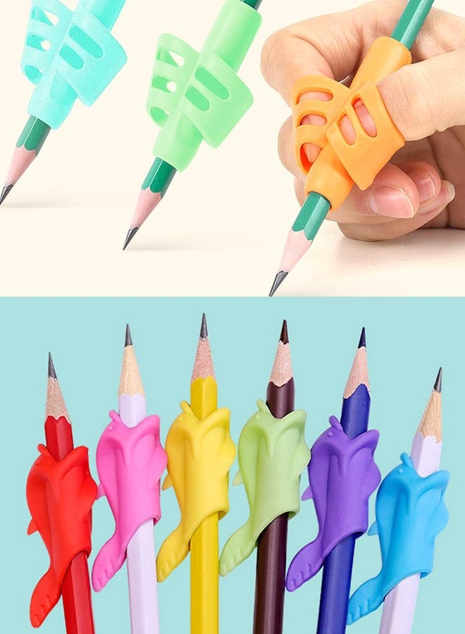 AURAADORN 10 Pack Pencil Grips for Kids Handwriting,Pencil Gripper Holder Posture Correction for Preschooler Training, Pen Writing Aid Tool for Kids Preschools Students - Image 3