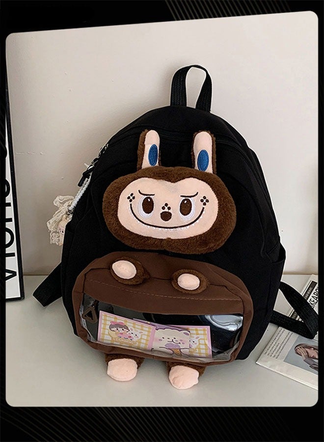 New Style Labubu Cartoon Lovely School Bag  Large Capacity Shoulder Backpack Wear-resistant Lightweight Student Backpack with Adjustable Straps for Kids - Image 1