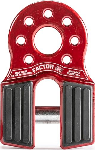Factor 55 Flatlink Shackle Mount Winch, Designed for use Steel or Synthetic Ropes up to 6,000 lbs - Red - Image 2