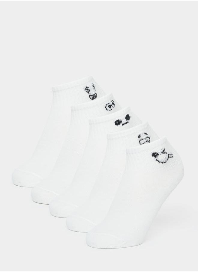 Styli Pack of 5 - Graphic Detail Socks  - Image 1