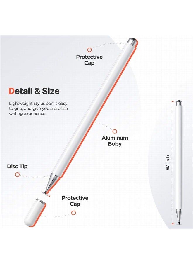 ORIbox Stylus Pens for Touch Screens,Stylus Pen for iPad,iPad Pro,iPad Air,iPhone,Android,Tablet,Samsung,HTC,Fire Tablet,Stylus Pencil,All Capacitive Touch Screen Device - Image 2