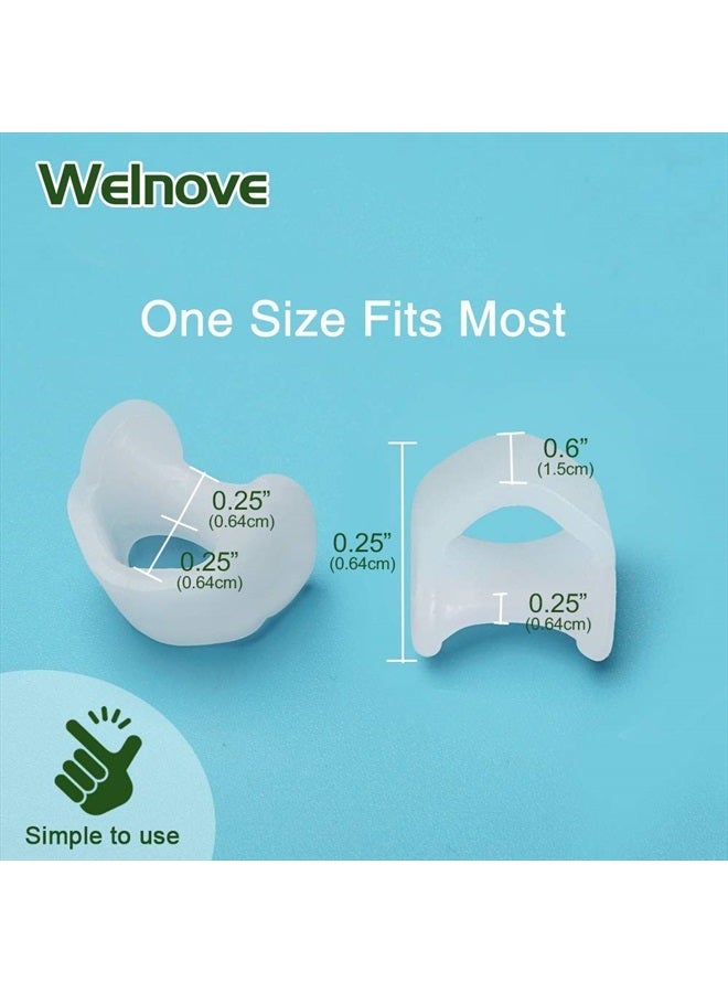 Welnove Gel Toe Separator, Pinky Toe Spacers, Little Toe Cushions for Preventing Rubbing & Relieve Pressure (Pack of 12)  - Image 2