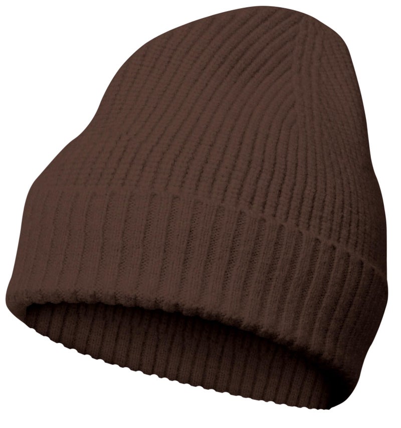 NORTHWIND Ribbed Winter Cap for Men and Women, Beanie Woolen Cap for Women, Winter Wear, Beanie Cap for Men, Woolen Cap for Man (Brown) - Image 1