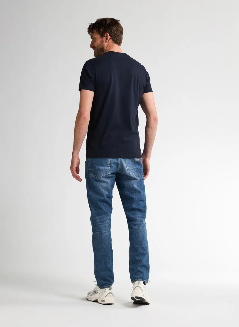 Petrol Industries 5092-Royal Navy Men T-Shirt SS Classic Print for Men | Best Price UAE