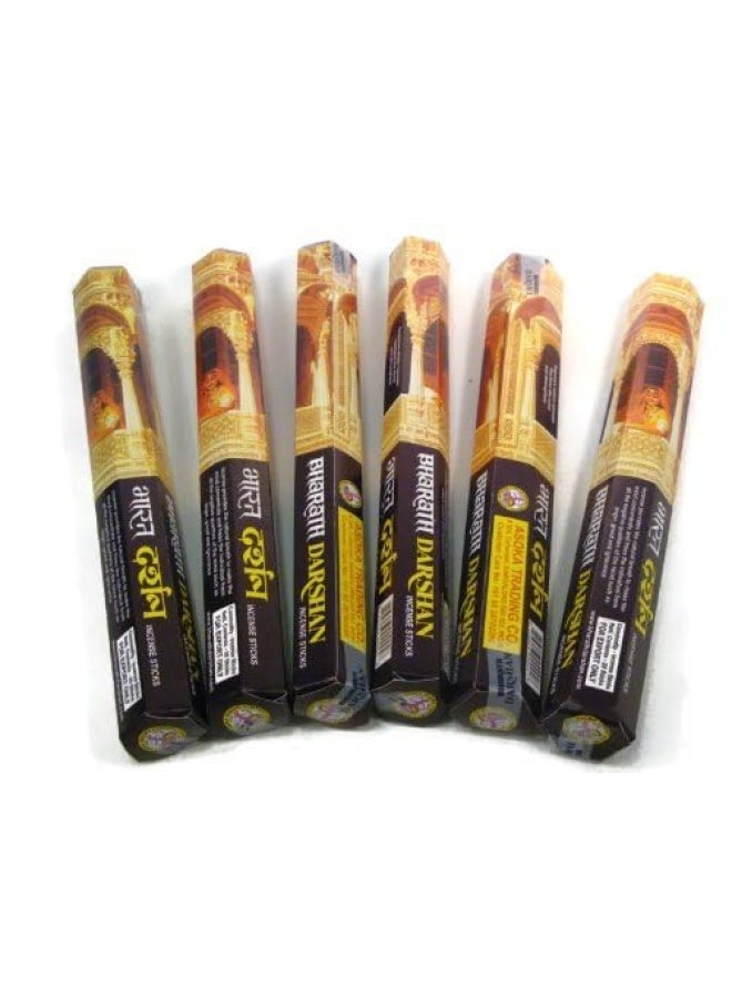 Darshan Bharat Darshan Incense Sticks Handmade in India Six Pack of 120 Sticks - Image 2