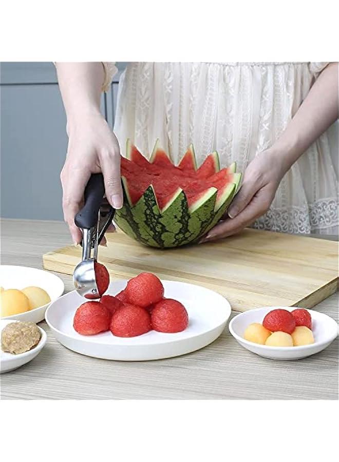 رينكس مغرفة كوكيز ايس ك م الستالس ستيل للخز مع اطلاق زاد 50 ملم، مة طيخ مضادة لل للعجي والسكويت والايس ك ومخروط الثلج واللحوم والفواك - Image 4