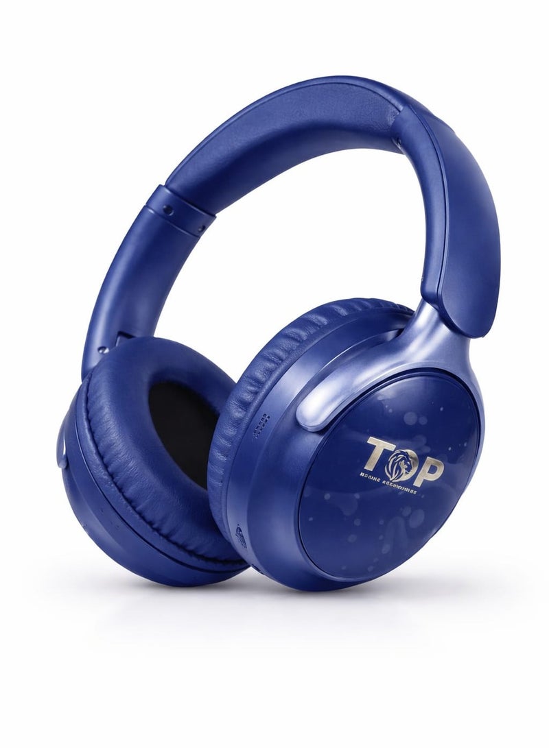 توب سماعة رأس بلوتوث T4001 من TOP مع مايك – عزل ضوضاء، بطارية تدوم 8 ساعات، منفذ 3.5mm، دعم كارت ميموري TF، صوت باس قوي - Image 1