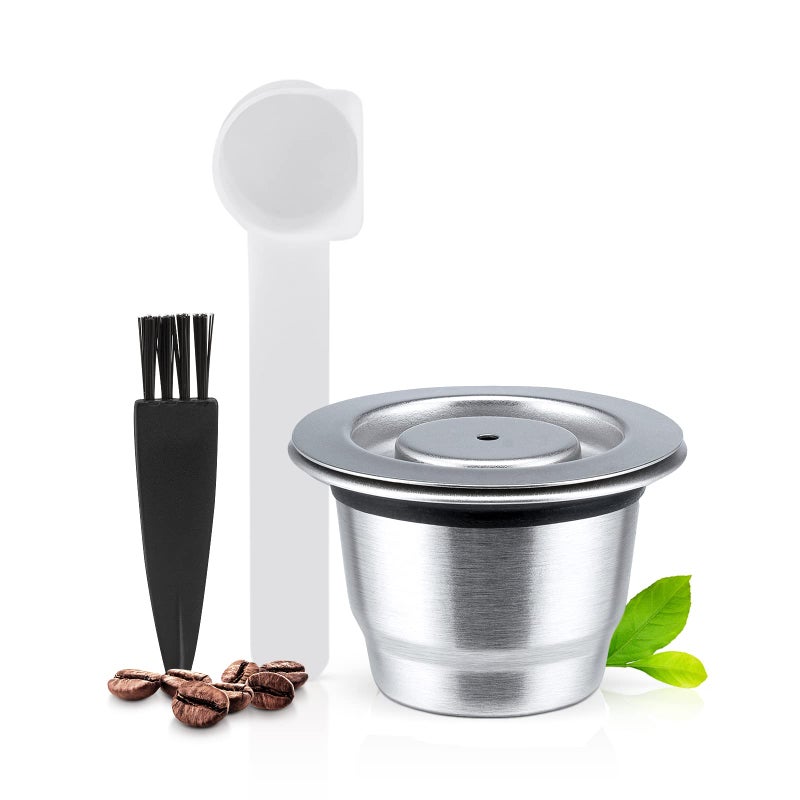 RECAFIMIL Reusable Nespresso Capsules Stainless Steel Refillable Coffee Pods Compatible for Nespresso Machine