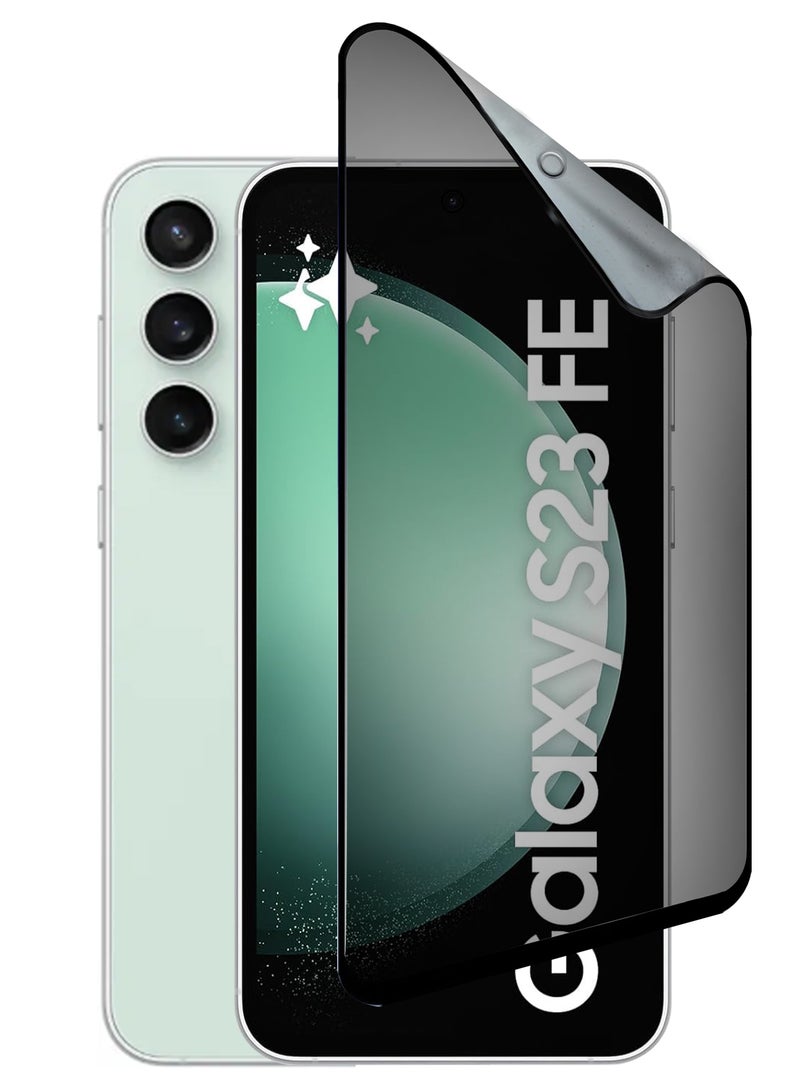 For Samsung Galaxy S23FE - Matte Privacy Flexible Ceramic Anti-Spy Privacy Screen Protector - Delicate Touch , Higher Transparency , Easy to Install ,Anti-scratch and Bubble-free Screen Protector - Image 1