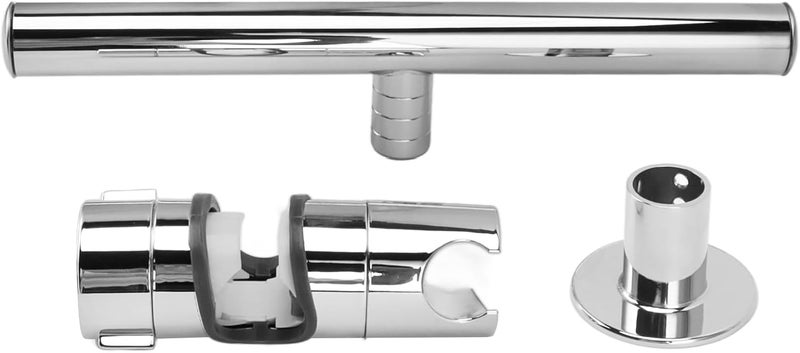 Jeanoko Shower Head Holder Adjustable Copper Handheld Bracket for Slide Bar, Rotatable for Comfortable Shower Experience, Head Holder with Connecting Rod for Most Showers - Image 4