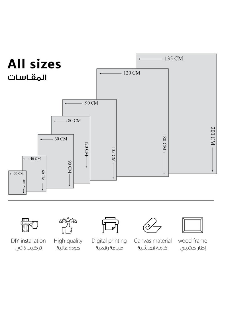 مودكلاس لوحة جدارية كانفس بتصميم شجري - Image 3
