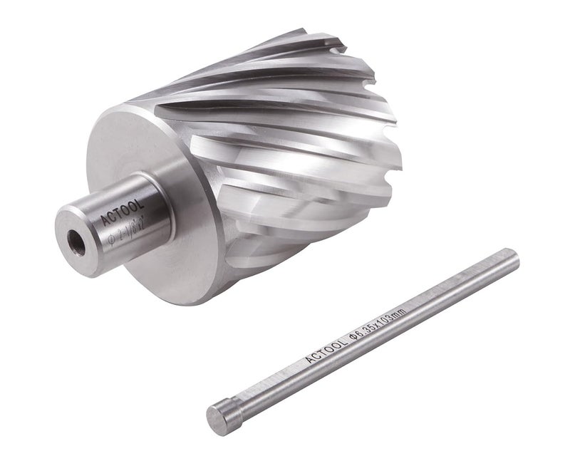 ACTOOL 2-1/8" Diameter × 2" Depth of Cut HSS ANNULAR Cutter with 3/4'' Weldon Shank - Image 3